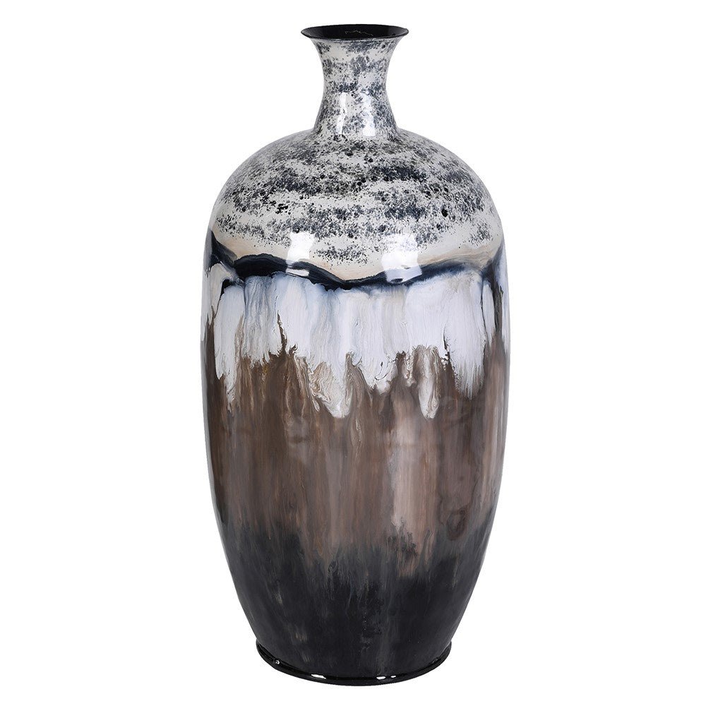 Misty Hue Fluted Vase - LUXONAS