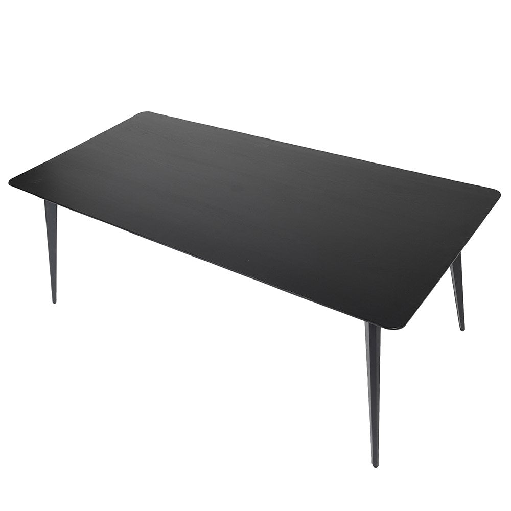 Modern Black Dining Table - LUXONAS