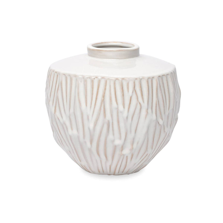 Monica Tall White Ceramic Vase