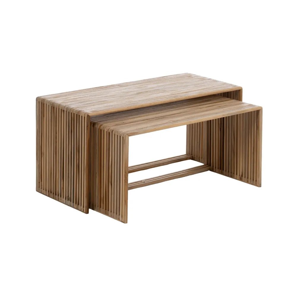 Montebel Teak S/2 Coffee Tables - LUXONAS