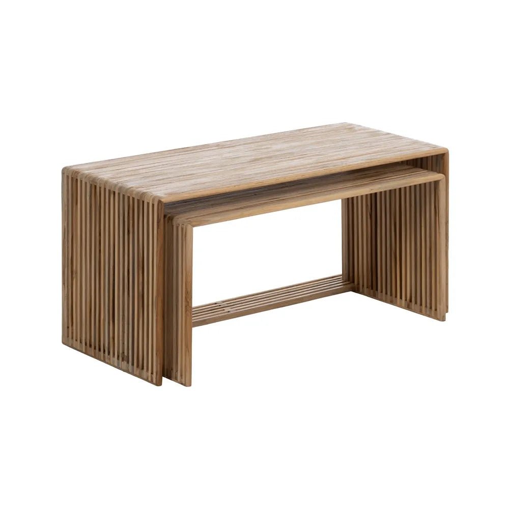 Montebel Teak S/2 Coffee Tables - LUXONAS