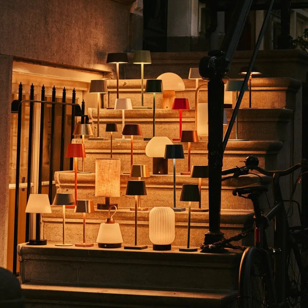 Morris Chestnut Brown Rechargeable Lamp | Stylish, Cordless & Sustainable Design - LUXONAS HOME