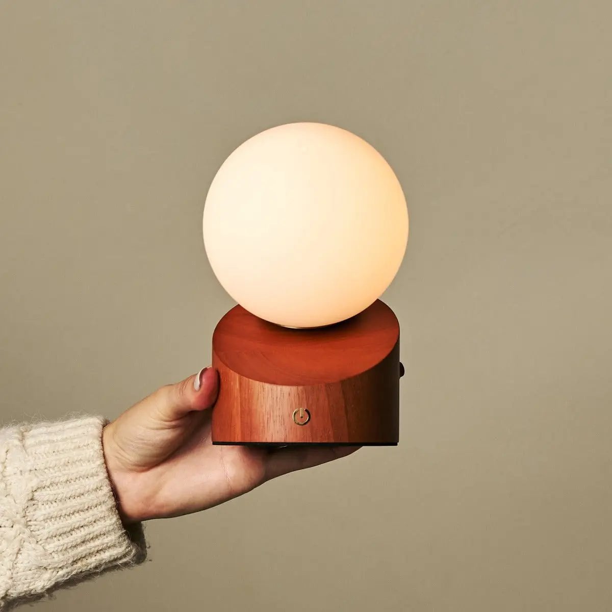 Morris Chestnut Brown Rechargeable Lamp | Stylish, Cordless & Sustainable Design - LUXONAS HOME