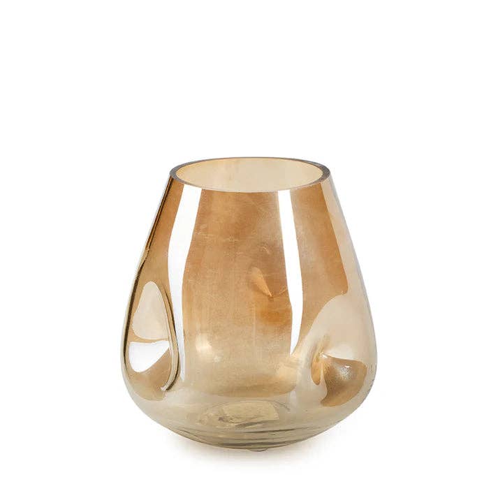 Morris Ochre Glass Vase - LUXONAS HOME