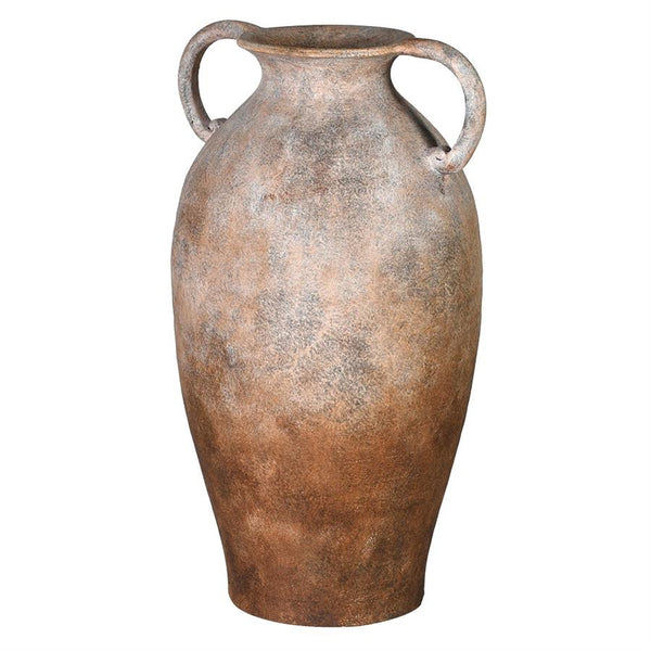 Tall Mottle Effect Ceramic 2-Handle Vase