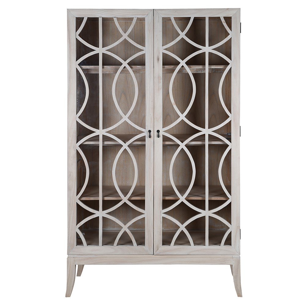 Multi Circle Double Glazed Cabinet - LUXONAS HOME