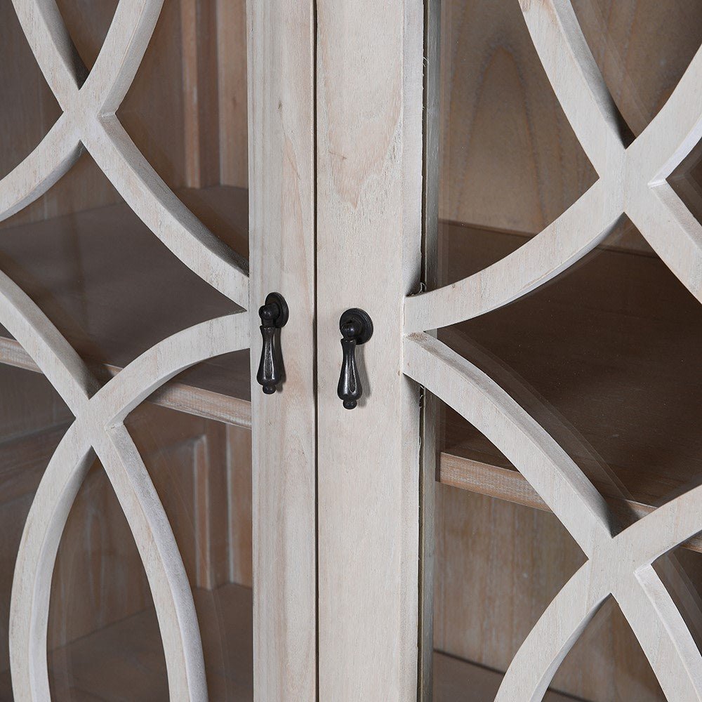 Multi Circle Double Glazed Cabinet - LUXONAS HOME