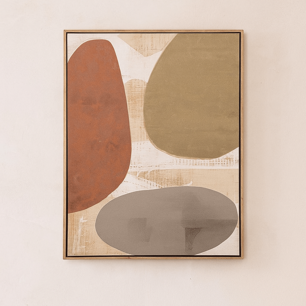 Multicolor Abstract Wall Art - Hand - Painted Canvas - LUXONAS