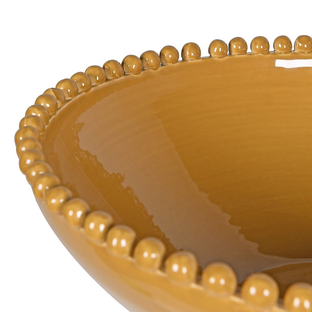 Mustard Handmade Bobble Bowl - LUXONAS