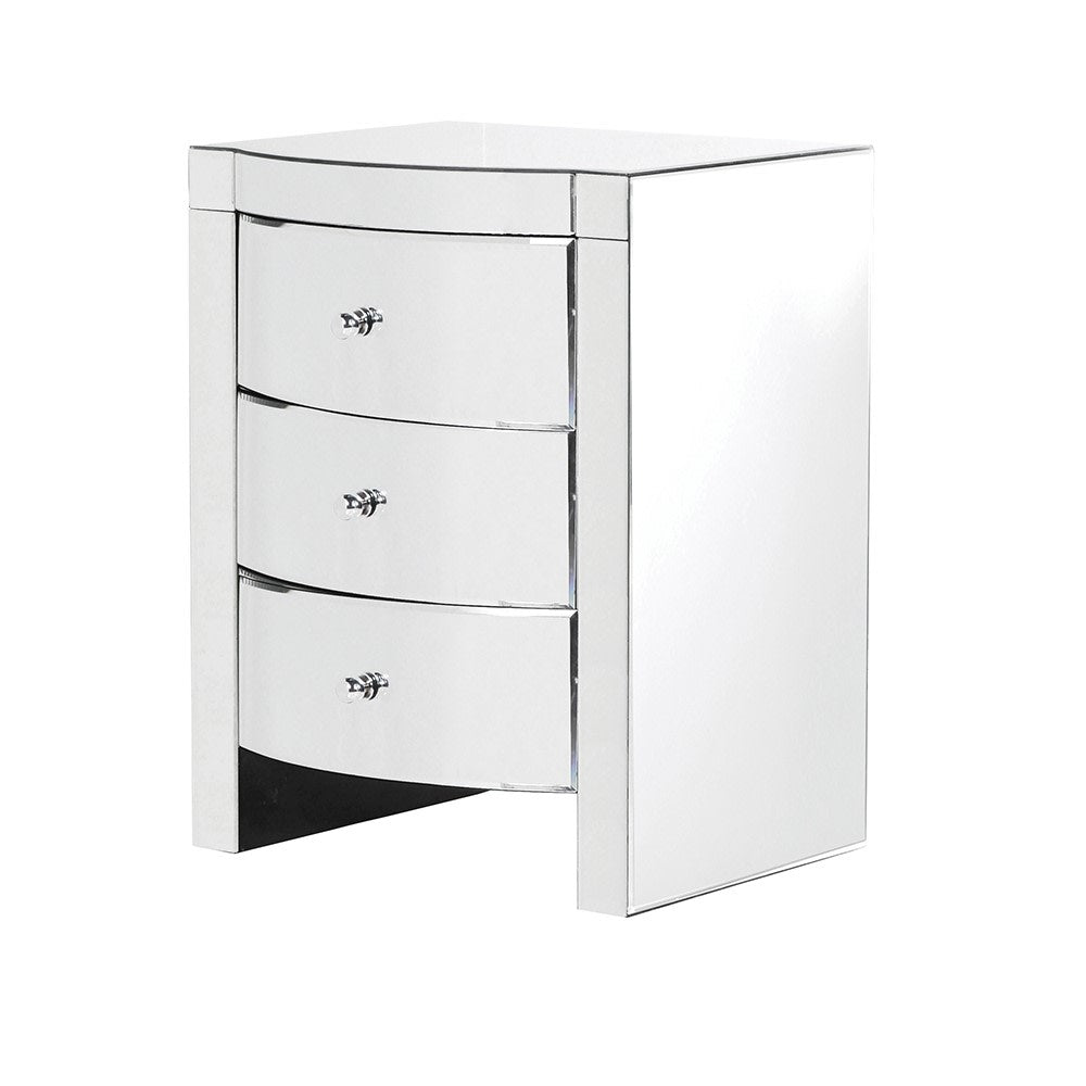 Myra Curved Mirror Bedside Table