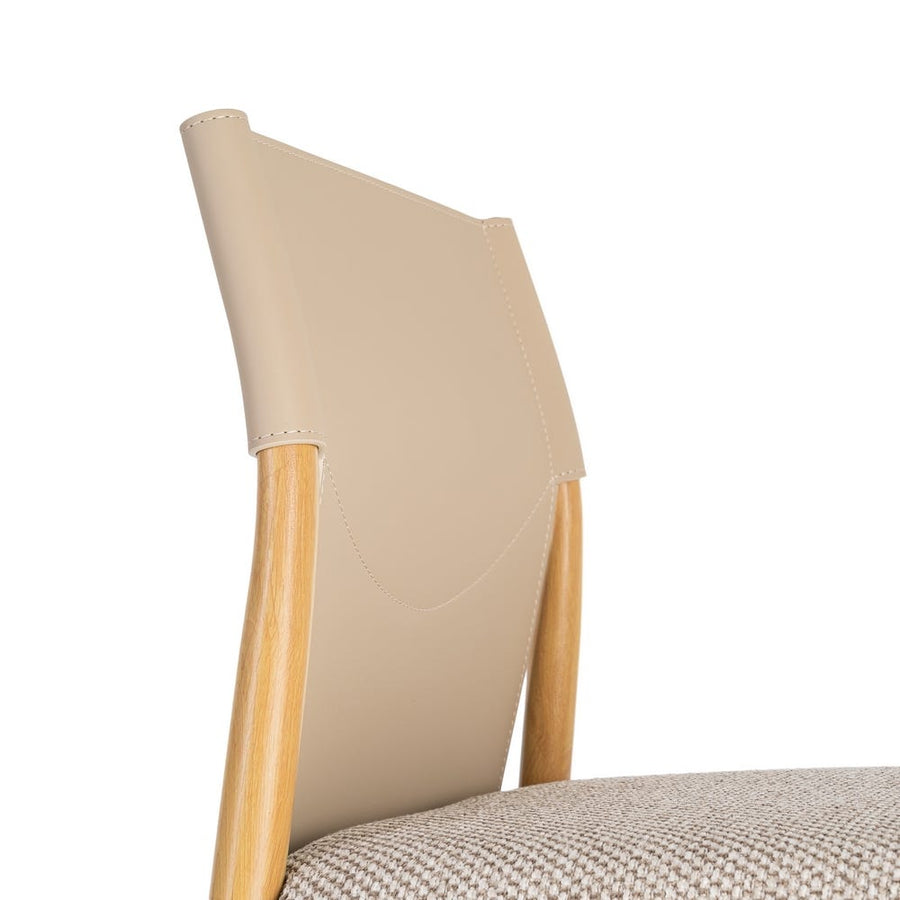 Natural Beige Woven Dining Chair