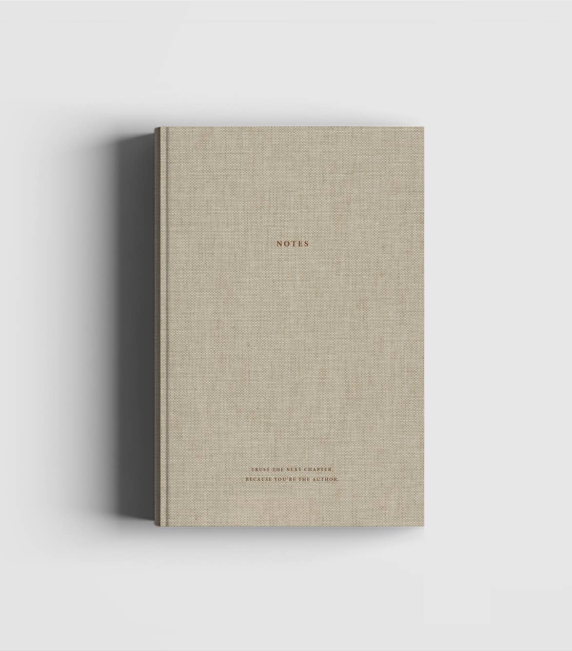 Natural Linen & Dark Brown Notebook