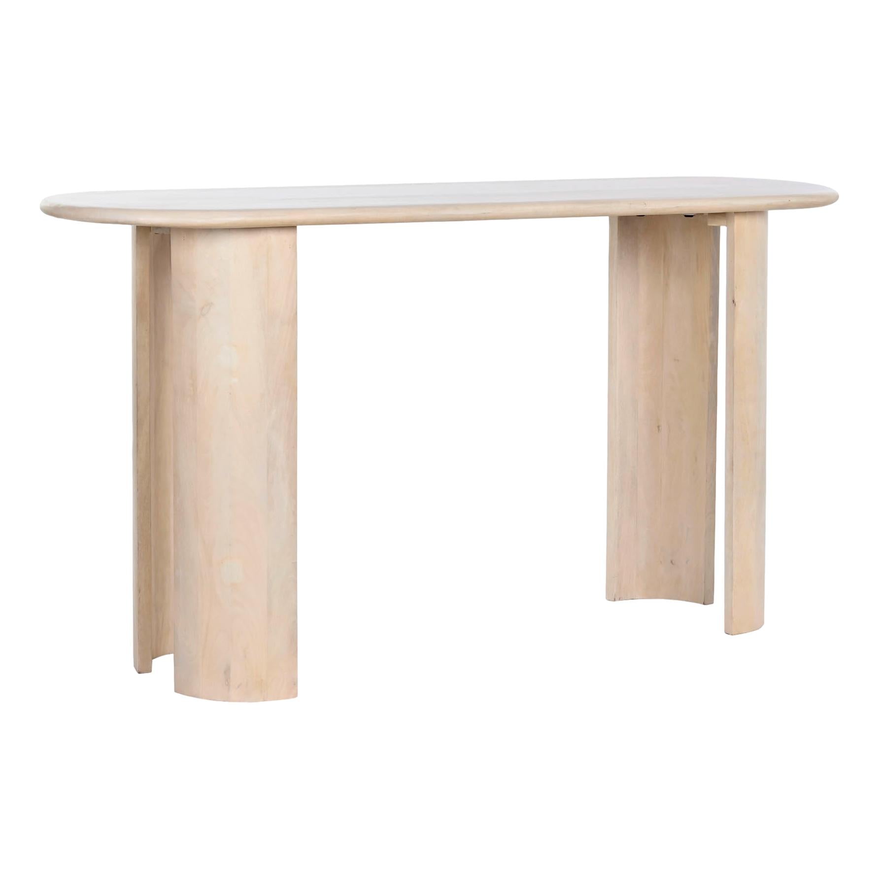Natural Mango Wood Console Table