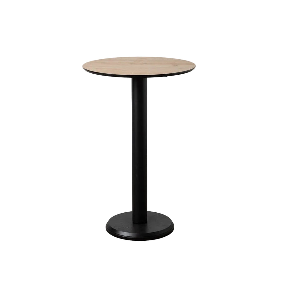 Natural Style High Table with Metal and Wood