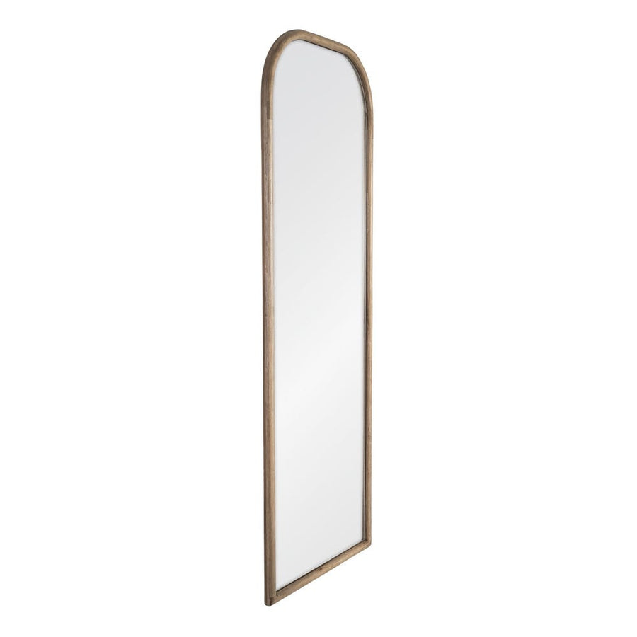 Natural Wood Frame Full-Length Mirror