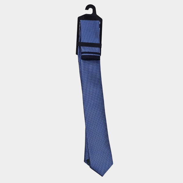 Navy/Blue Tie and Pocket Square Set