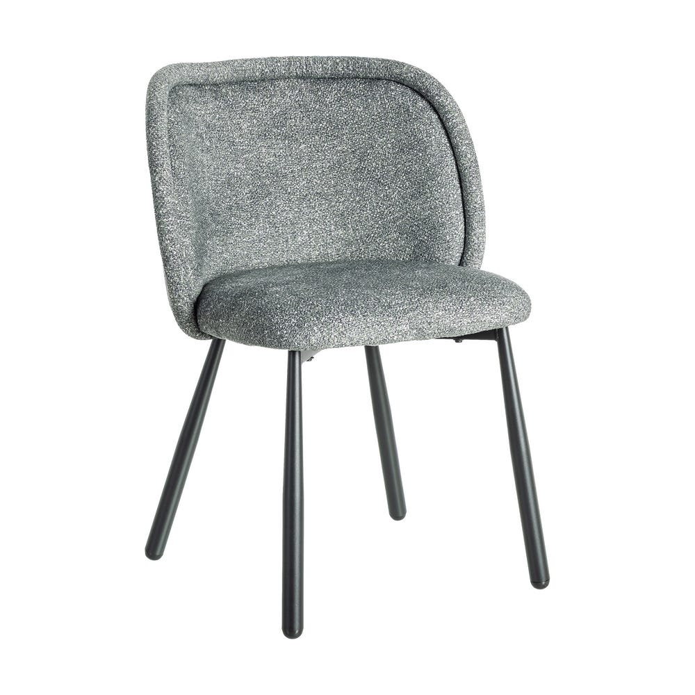 Nest Marbled Green Fabric and Metal Chair