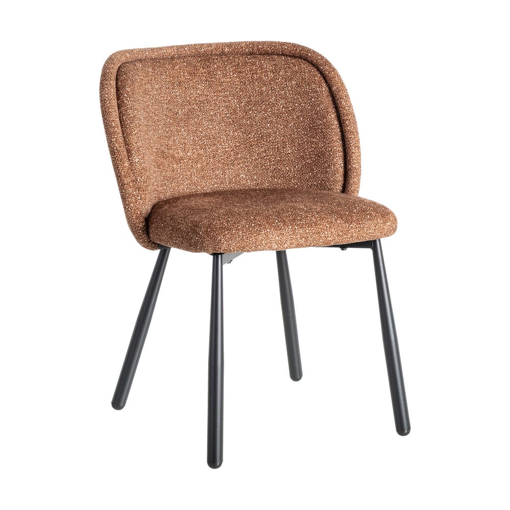 Nest Marbled Ochre Fabric-Metal Chair