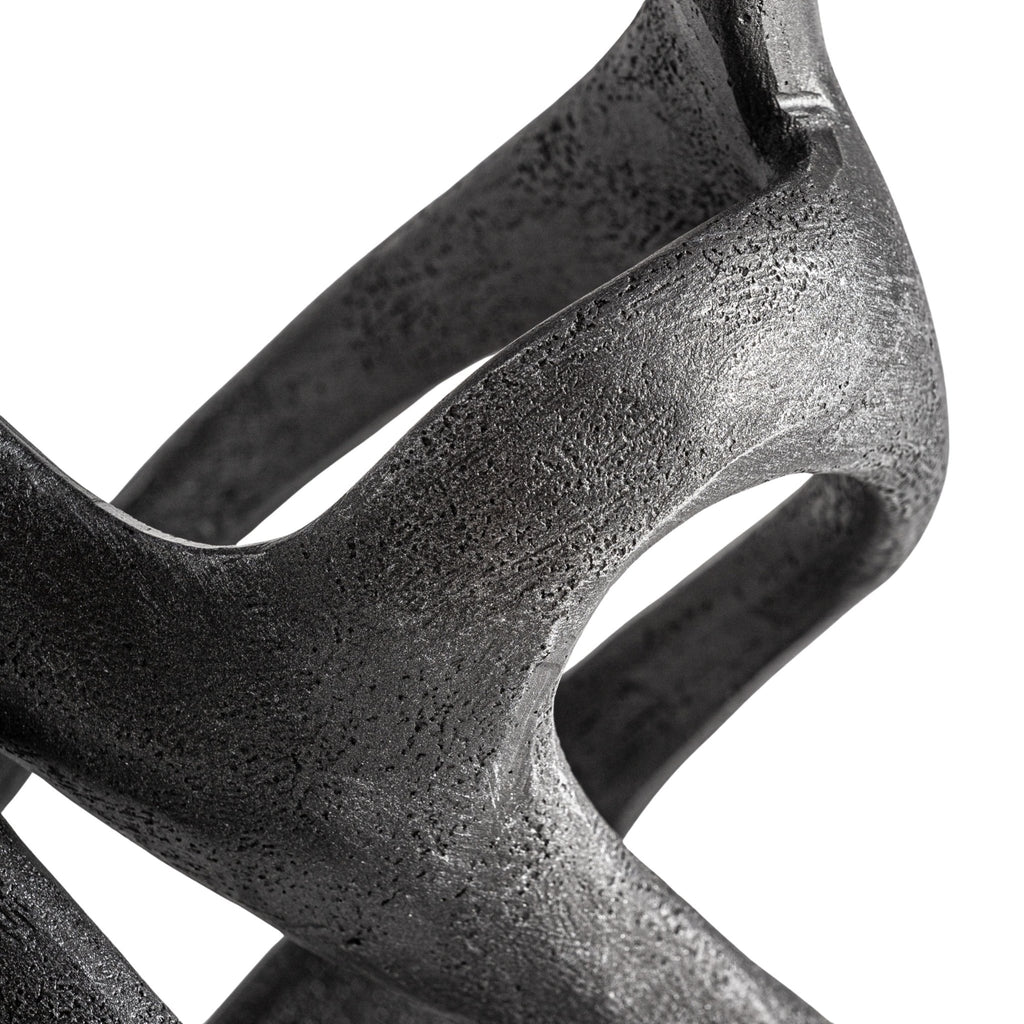 Noe Deco Figure - Contemporary Black Resin Decorative Sculpture - LUXONAS