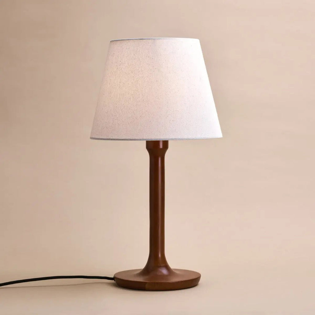 Nova Chestnut Brown Wooden Lamp | Stylish Lighting - LUXONAS HOME