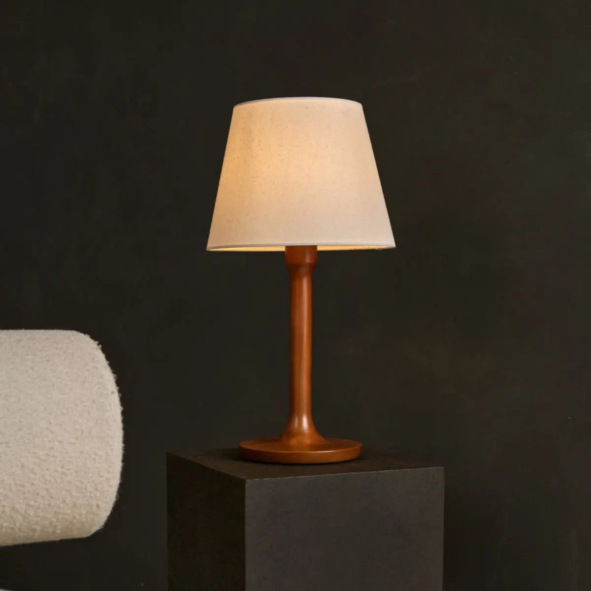 Nova Chestnut Brown Wooden Lamp | Stylish Lighting - LUXONAS HOME