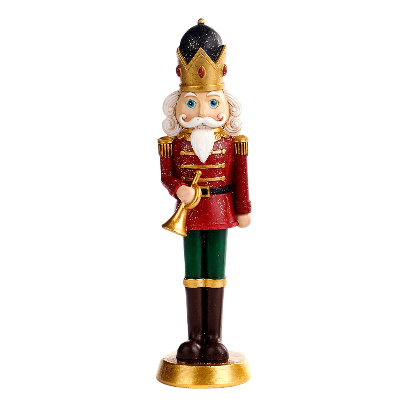 Nutcracker on Base with Trumpet - Charming Holiday Decor - LUXONAS