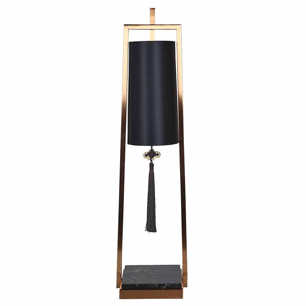 Obsidian Oriental Tassel Table Lamp - LUXONAS