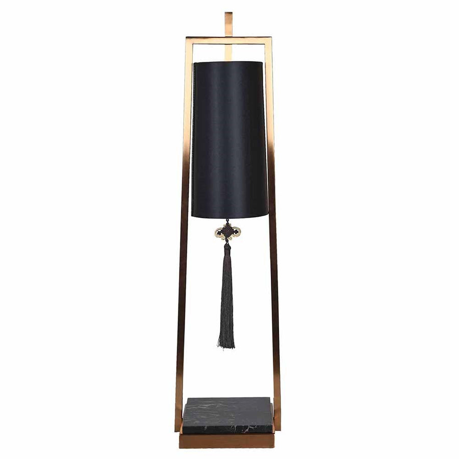 Obsidian Oriental Tassel Table Lamp