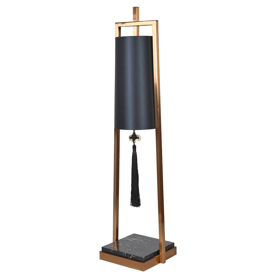 Obsidian Oriental Tassel Table Lamp