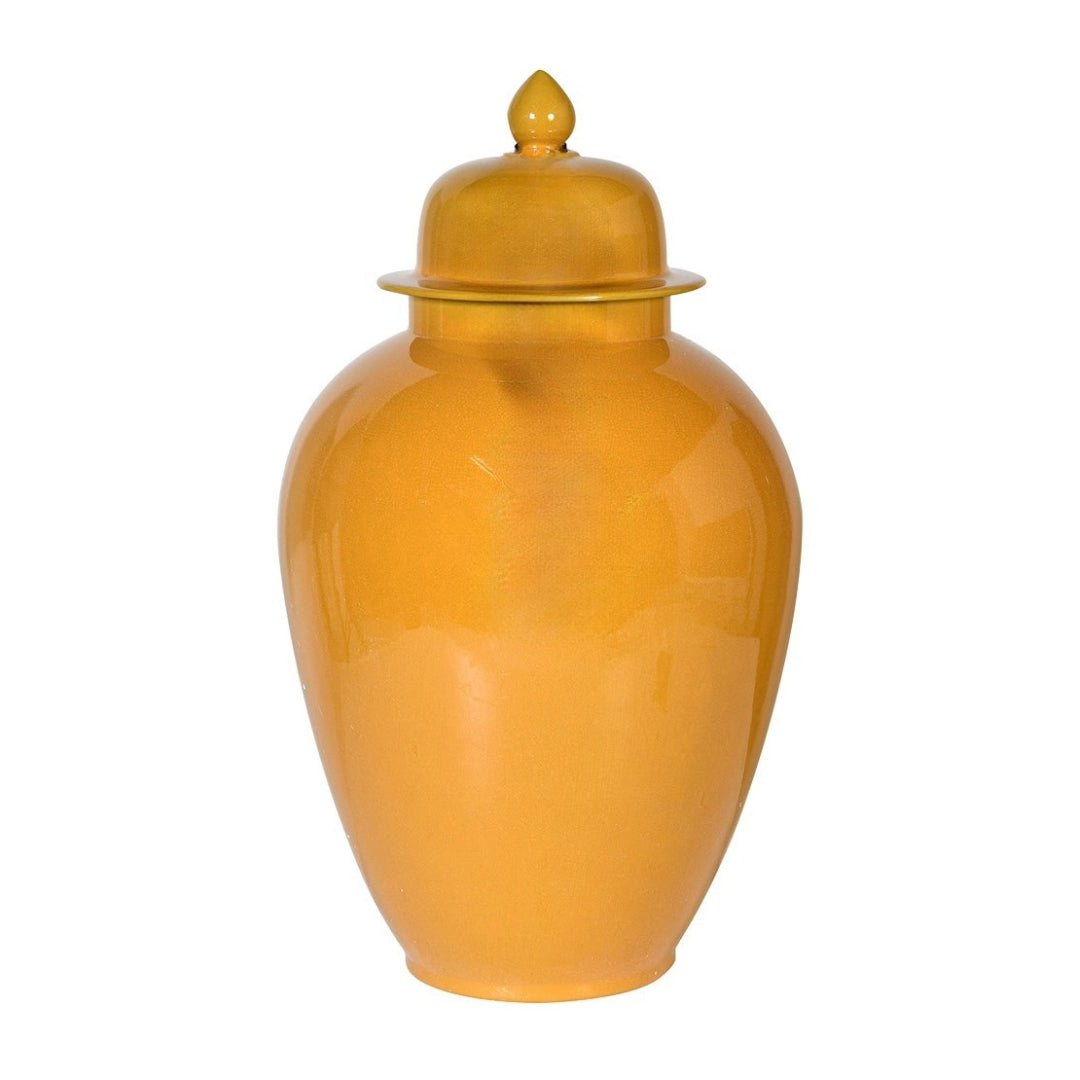 Ochre Lidded Jar