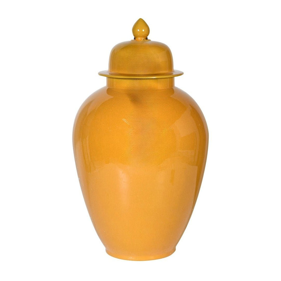 Ochre Lidded Jar
