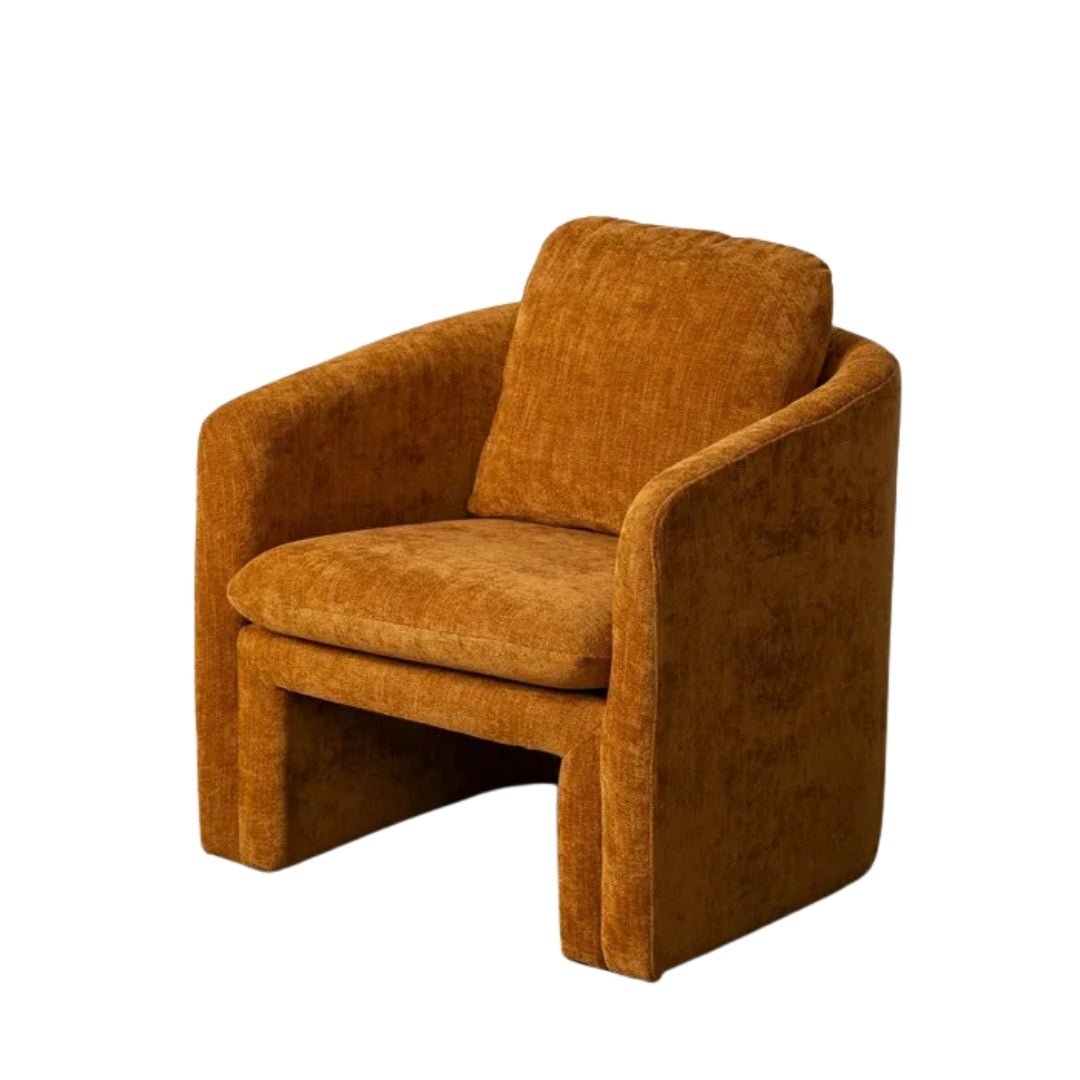 Ochre Weave Armchair - LUXONAS