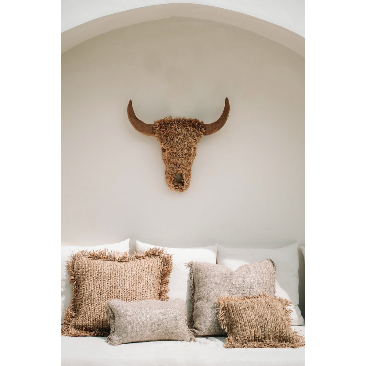 Oh My Gee Cushion Cover - Beige - 30 x 50 cm - LUXONAS HOME