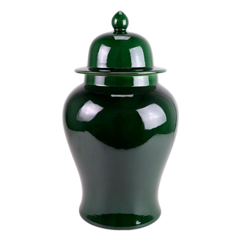 Olive Green Large Ginger Jar