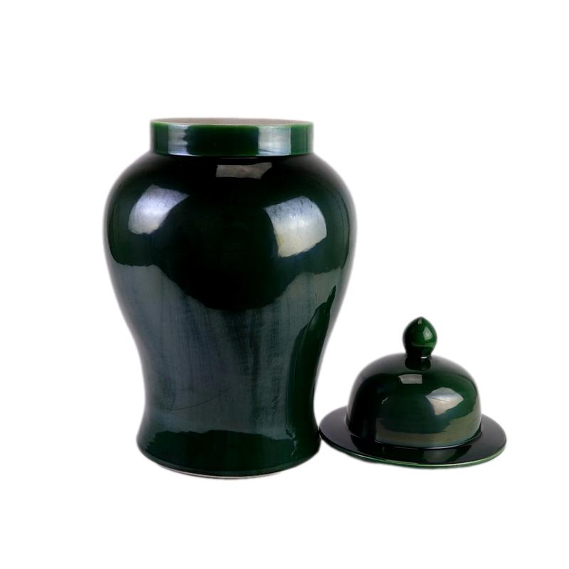 Olive Green Large Ginger Jar - LUXONAS