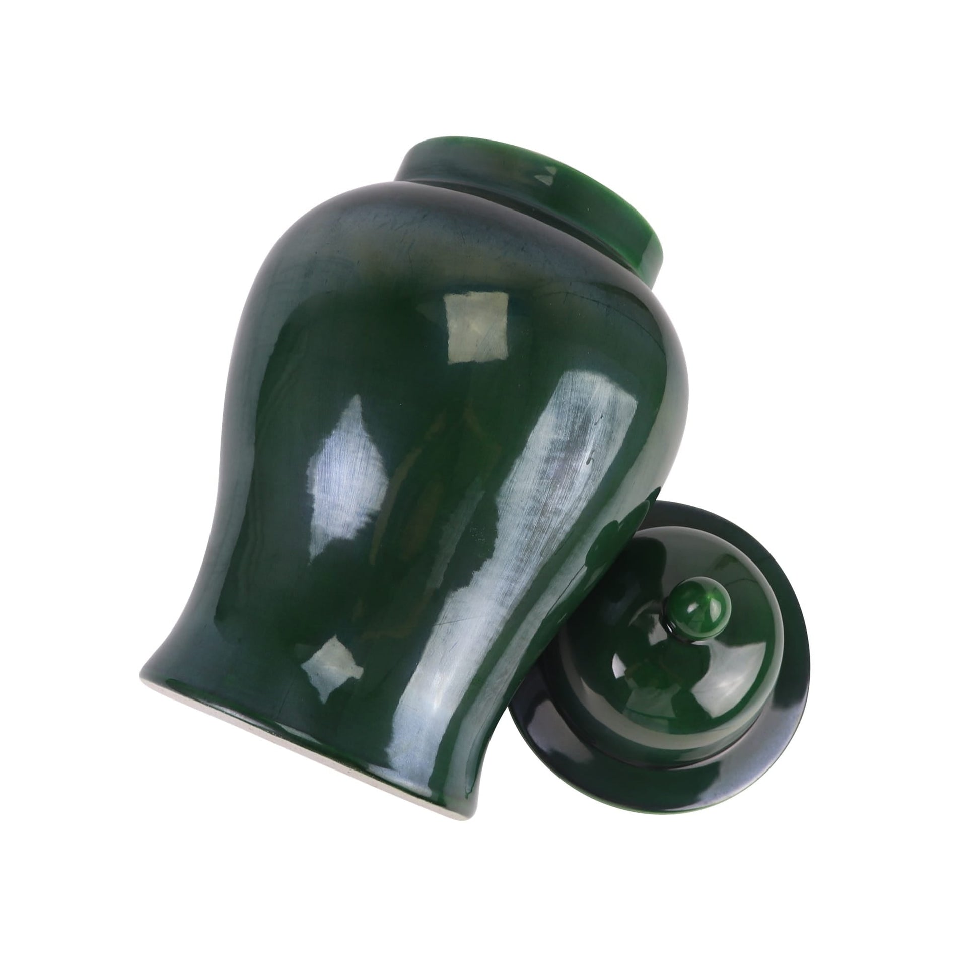 Olive Green Small Ginger Jar - LUXONAS