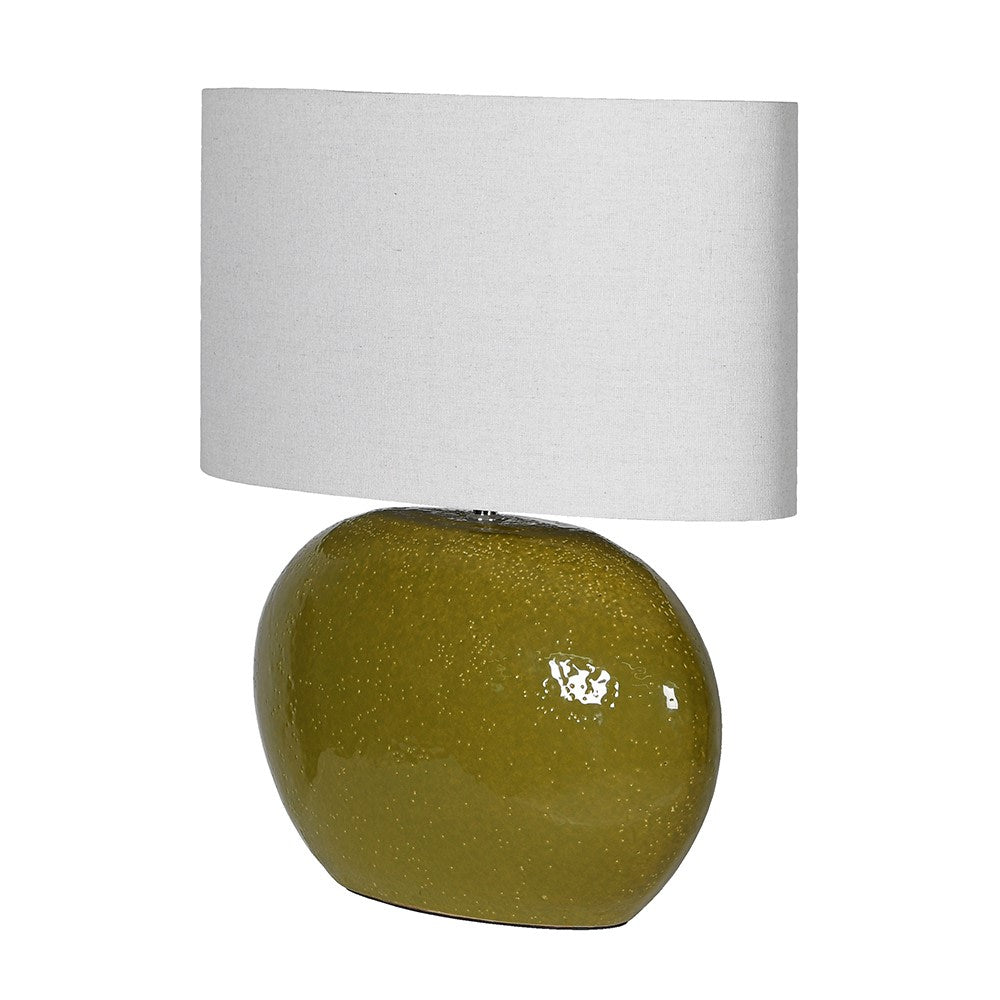 Olive Table Lamp - Elegant Ceramic Design - LUXONAS