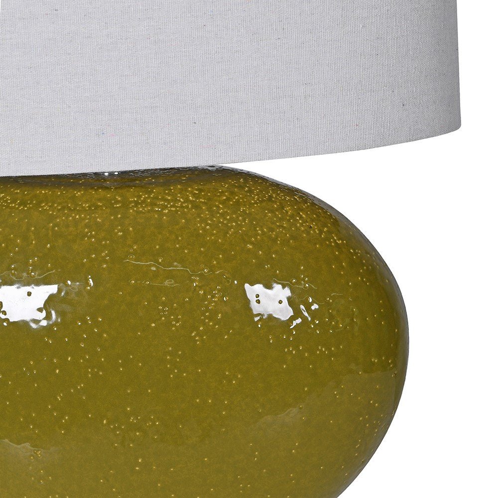 Olive Table Lamp - Elegant Ceramic Design - LUXONAS
