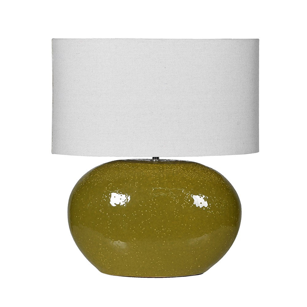 Olive Table Lamp - Elegant Ceramic Design - LUXONAS