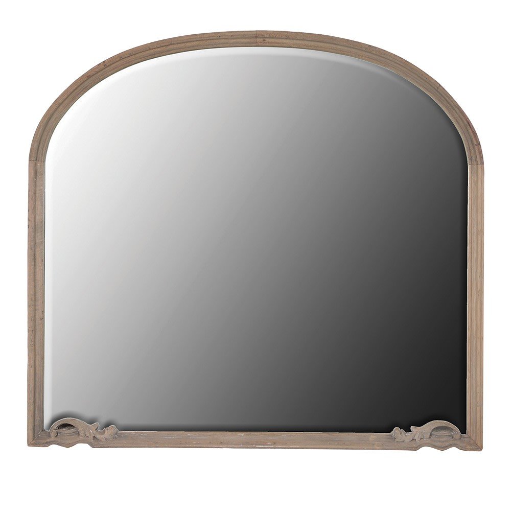 Olympia Reclaimed Arch Top Overmantle Mirror - LUXONAS