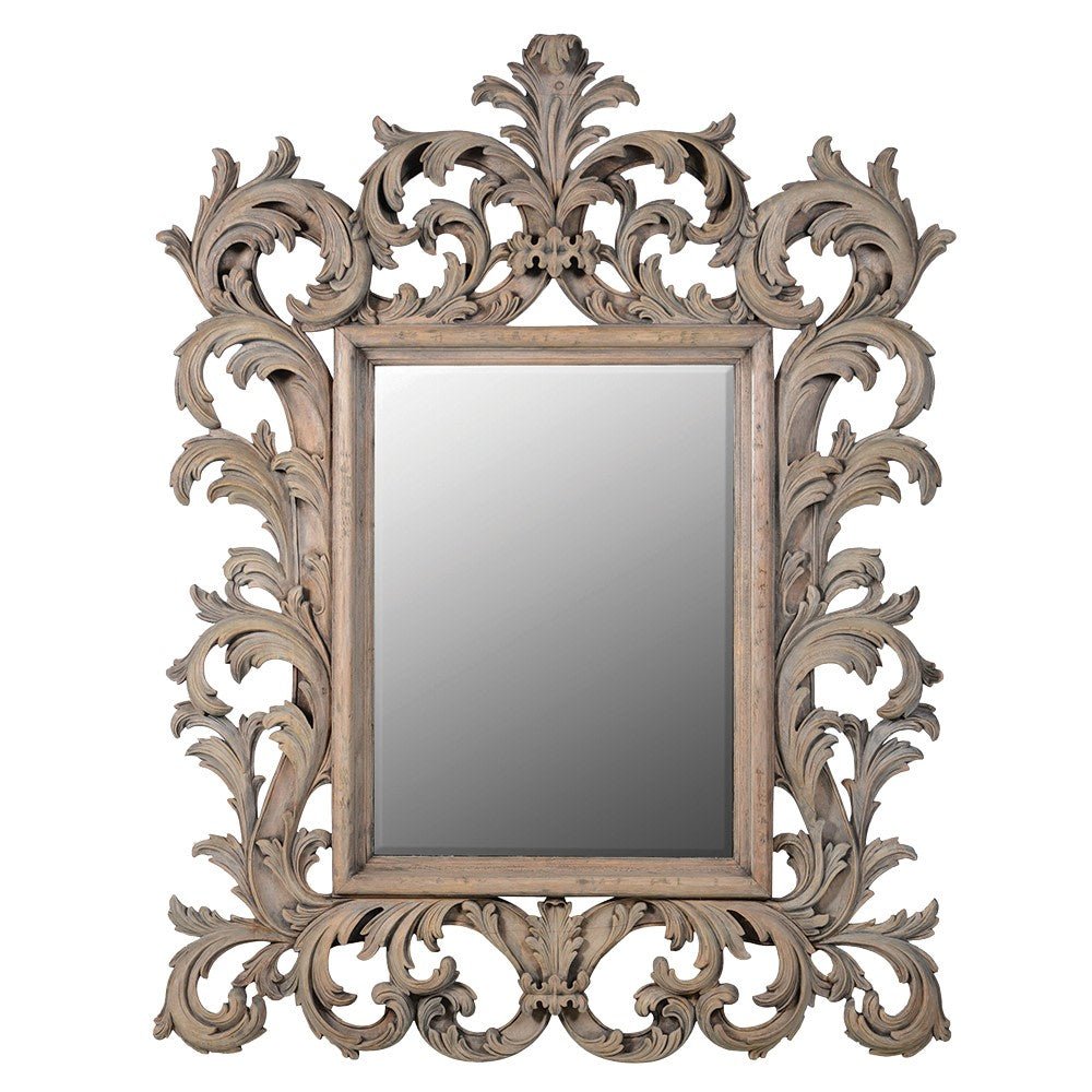 Olympia Reclaimed Carved Mirror - LUXONAS