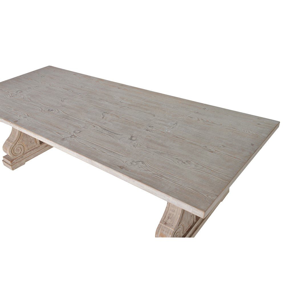 Olympia Reclaimed Column Leg Dining Table - LUXONAS