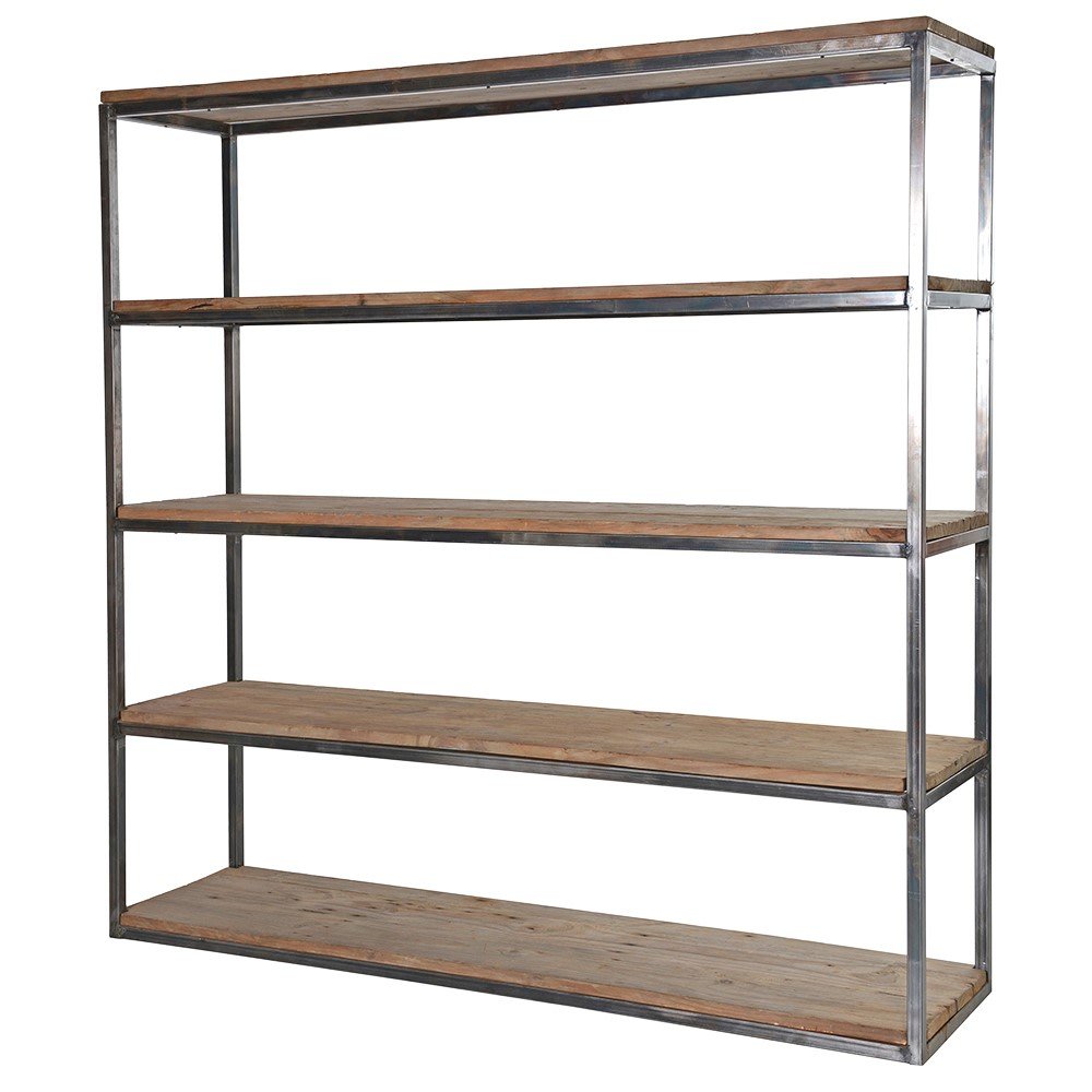 Olympia Reclaimed Large Open 4 Shelf Unit - LUXONAS