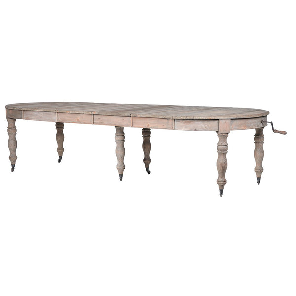 Olympia Reclaimed Oval Extending Dining Table