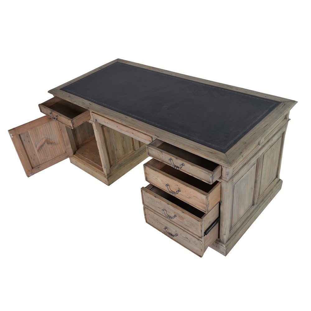 Olympia Reclaimed Partner's Desk - LUXONAS