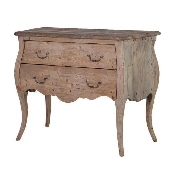 Olympia Reclaimed Pine 2 Drawer Plain Chest