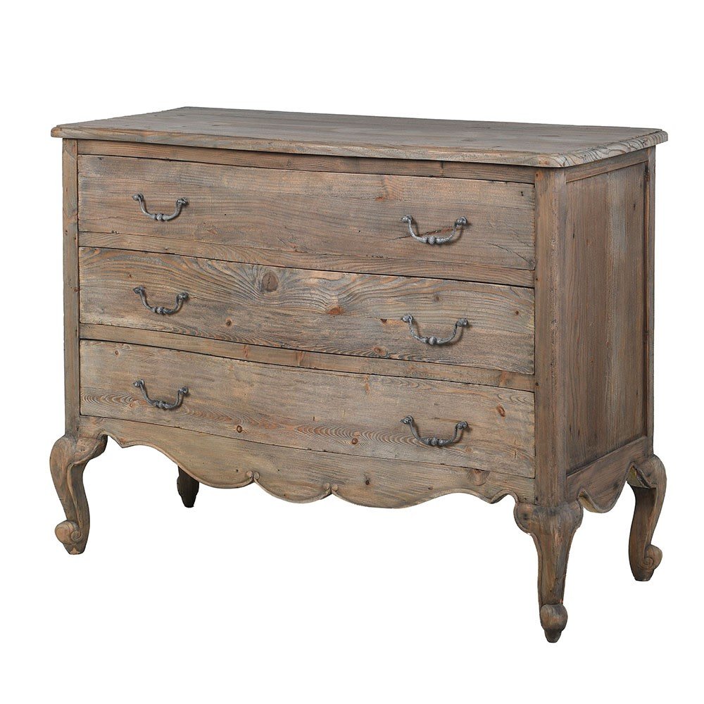 Olympia Reclaimed Pine 3 Drawer Chest - LUXONAS