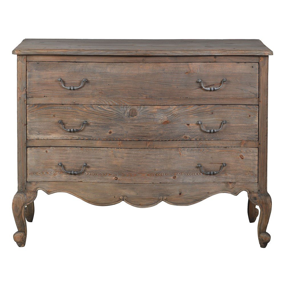 Olympia Reclaimed Pine 3 Drawer Chest - LUXONAS