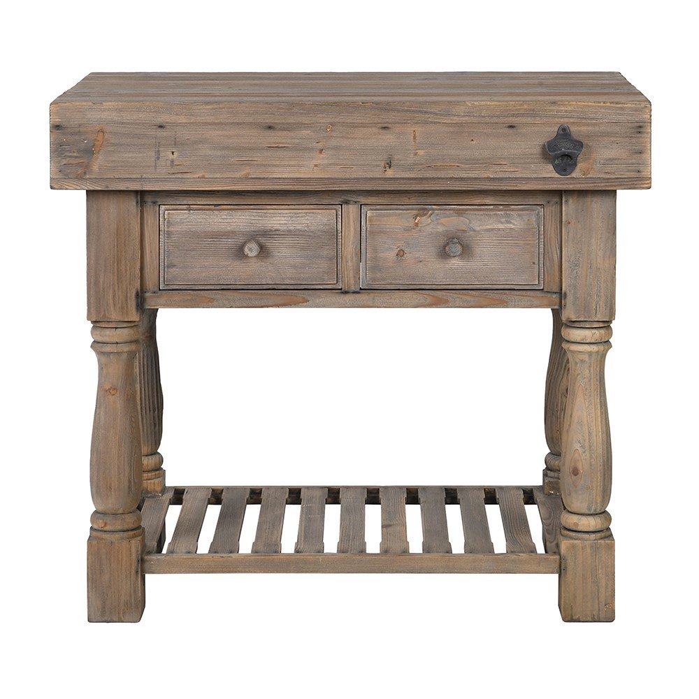 Olympia Reclaimed Pine Butcher Block Table - LUXONAS