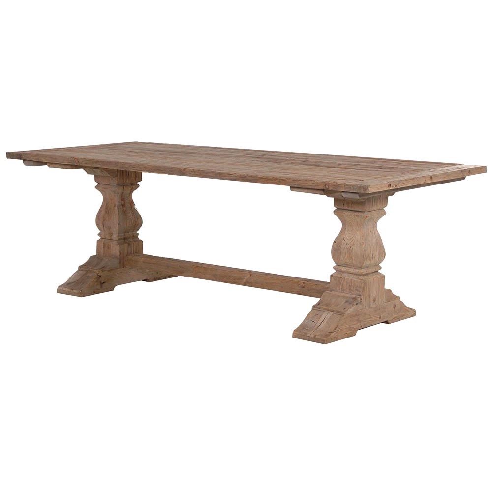 Olympia Reclaimed Pine Dining Table - LUXONAS